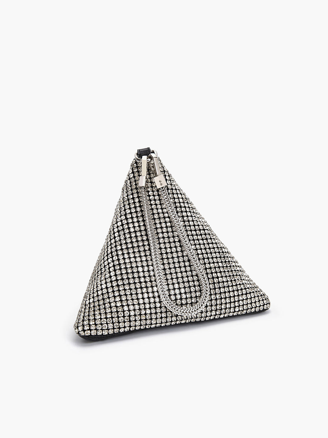 Mini sac triangle en strass
