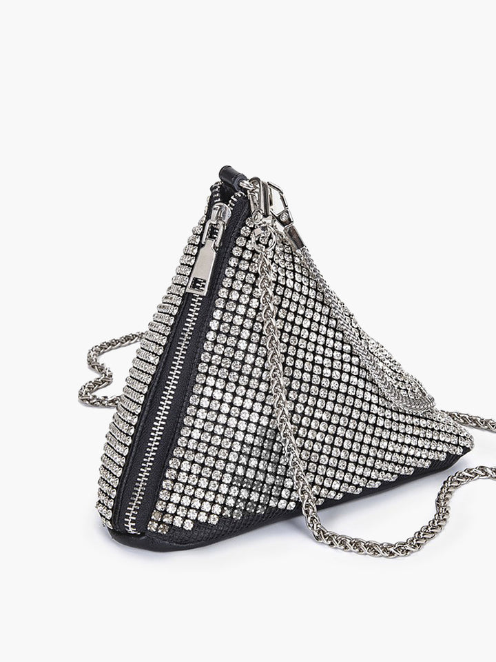 Mini sac triangle en strass