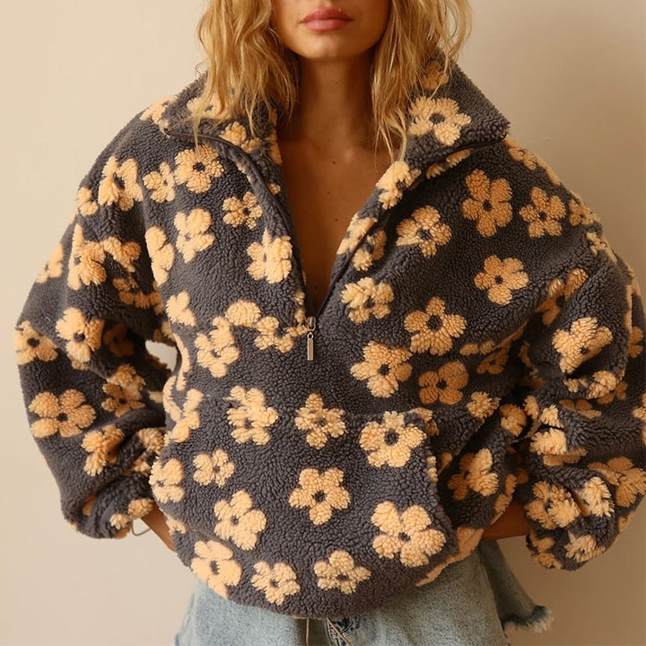 Aureziaa | Floriane – Pull doux à motif floral