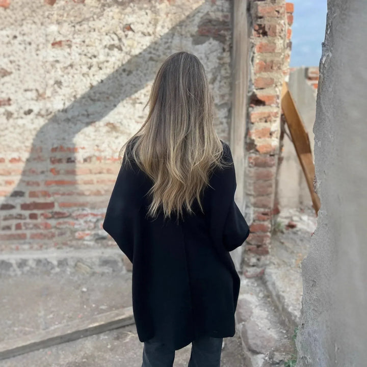 Aureziaa | Aurianne – Cardigan en tricot épais avec boutons dorés