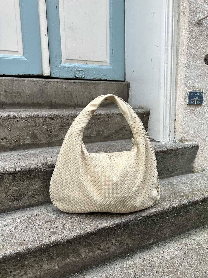 Sac bandoulière tissé grande taille