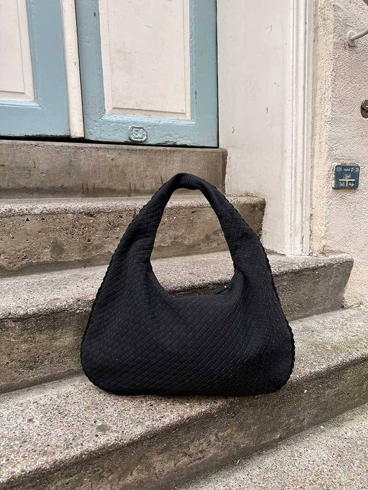 Sac bandoulière tissé grande taille