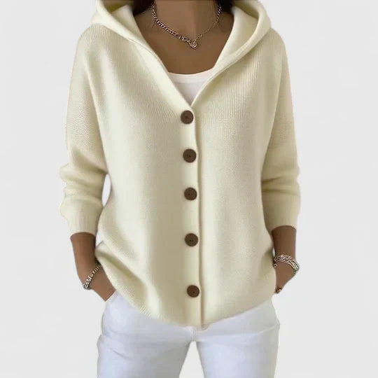 Aureziaa | Soléane – Cardigan en maille doux avec capuche