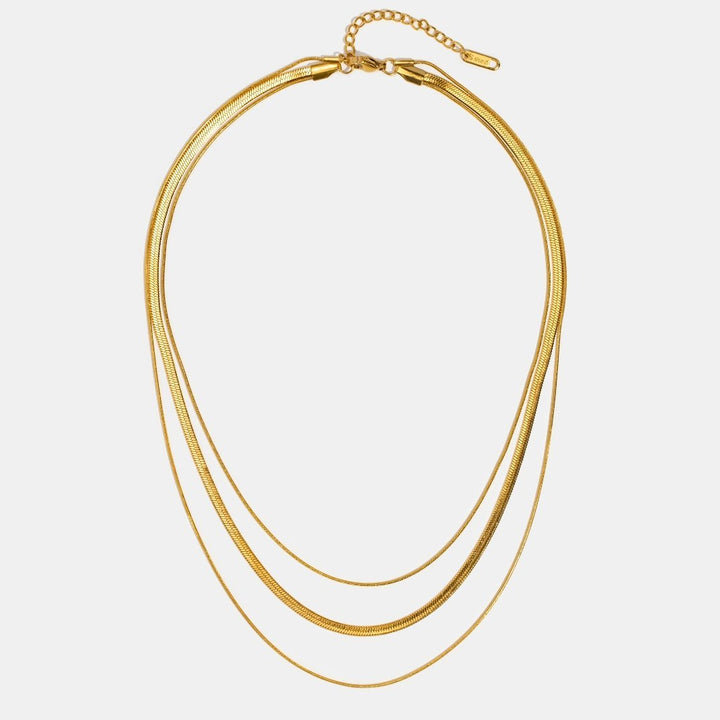 Livia – Collier chaîne en or à plusieurs niveaux