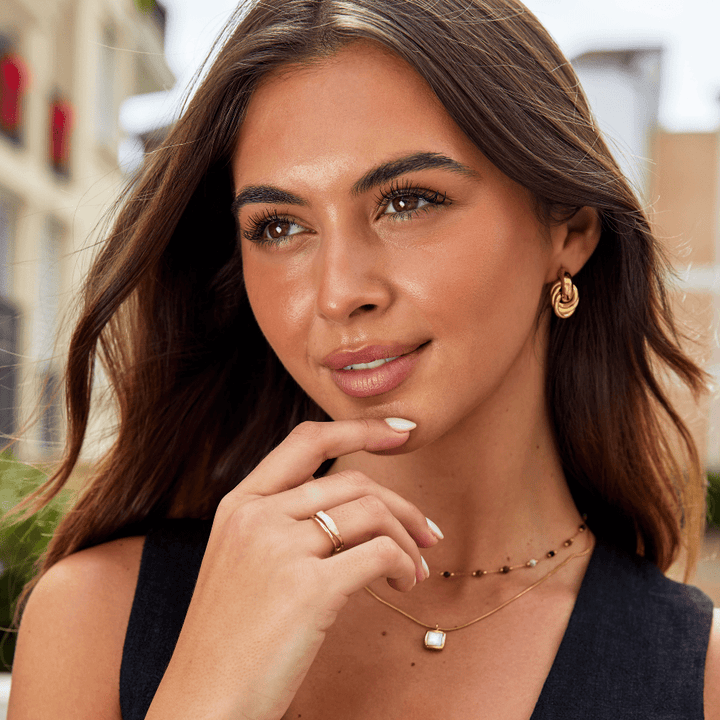 Bague dorée à couches