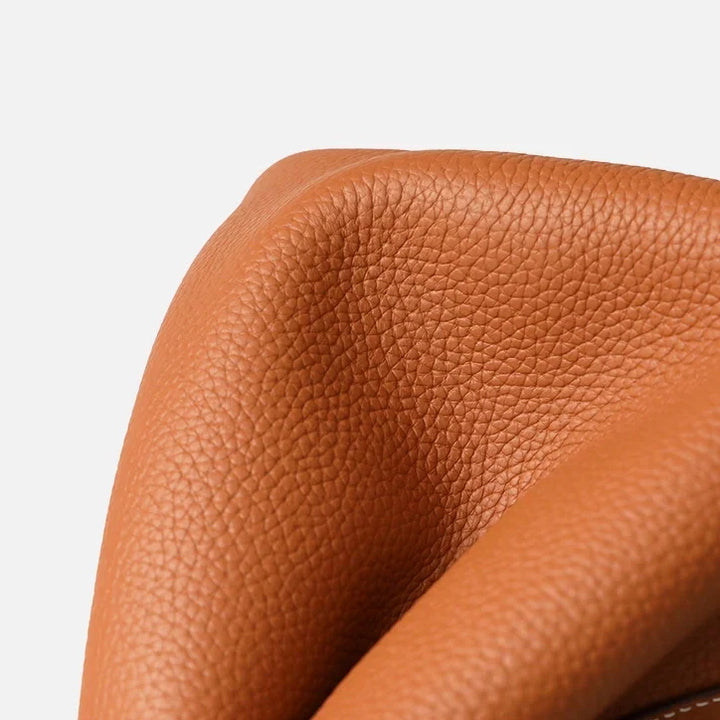 Sac seau en cuir véritable